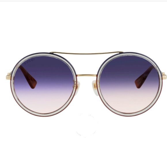 GUCCILadies Gold Aviator Sunglasses GG0061S